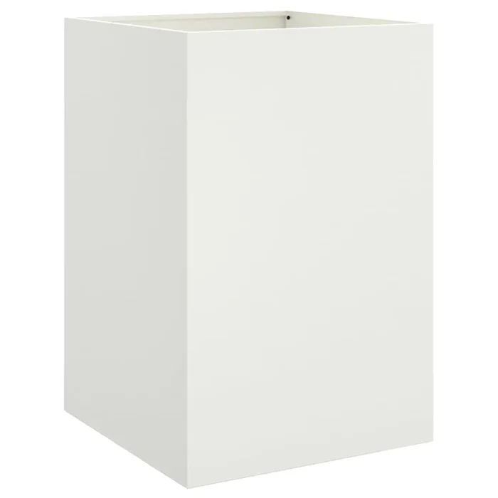 vidaXL Jardinera acero blanco 52x48x75 cm
