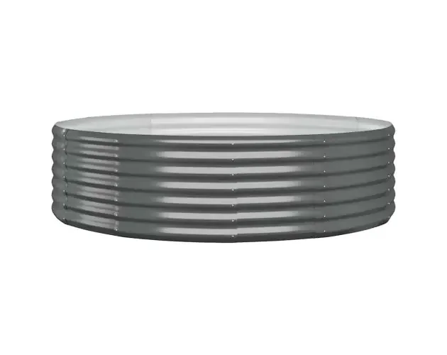 vidaXL jardinera arriate acero galvanizado antracita 140x140x36cm | Brico Depôt Offerta Lampo