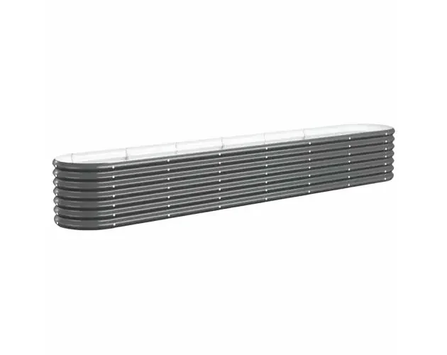 vidaXL jardinera arriate acero galvanizado antracita 260x40x36 cm | Brico Depôt Spedizione Gratuita