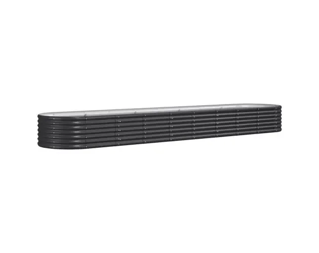 vidaXL jardinera arriate acero galvanizado antracita 368x80x36 cm | Brico Depôt Migliore Qualità