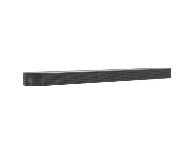 vidaXL jardinera arriate acero galvanizado antracita 620x80x36 cm | Brico Depôt Autentico
