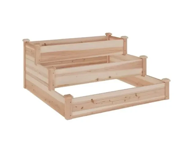 vidaXL jardinera arriate madera maciza abeto 120x120x56 cm | Brico Depôt Quantità Limitata