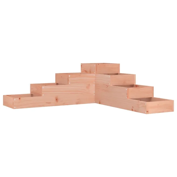 vidaXL Jardinera de jardín de 4 niveles, 106 x 104,5 x 36 cm, madera maciza Douglas