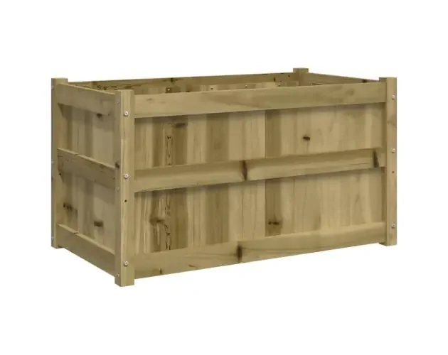 vidaXL jardinera de madera de pino impregnada 90x50x50 cm | Brico Depôt Soddisfatti O Rimborsati