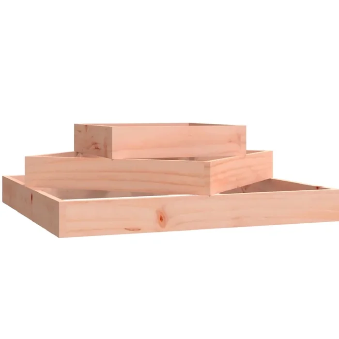 vidaXL Jardinera de madera maciza de abeto douglas 83x83x27 cm