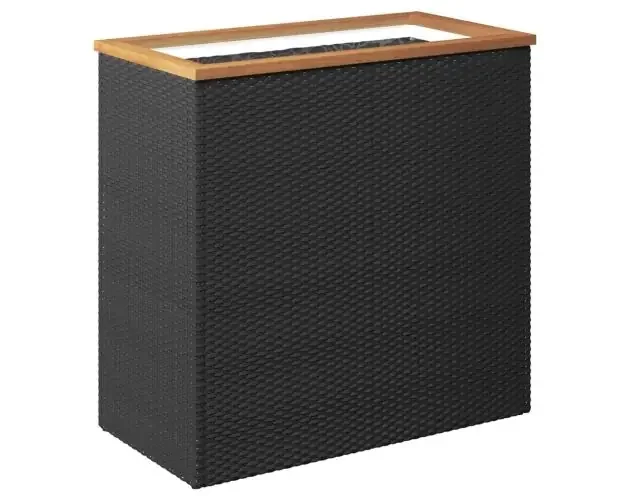 vidaXL jardinera de ratán sintético negra 80x40x80 cm | Brico Depôt Spedizione Gratuita