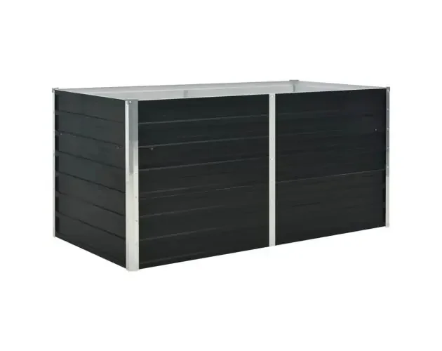 vidaXL jardinera elevada acero galvanizado gris antracita 160x80x77cm | Brico Depôt Spedito Oggi