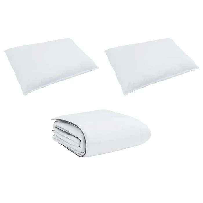 vidaXL Juego de Edredón con almohada 3 pcs Microfibra y algodón (43)
