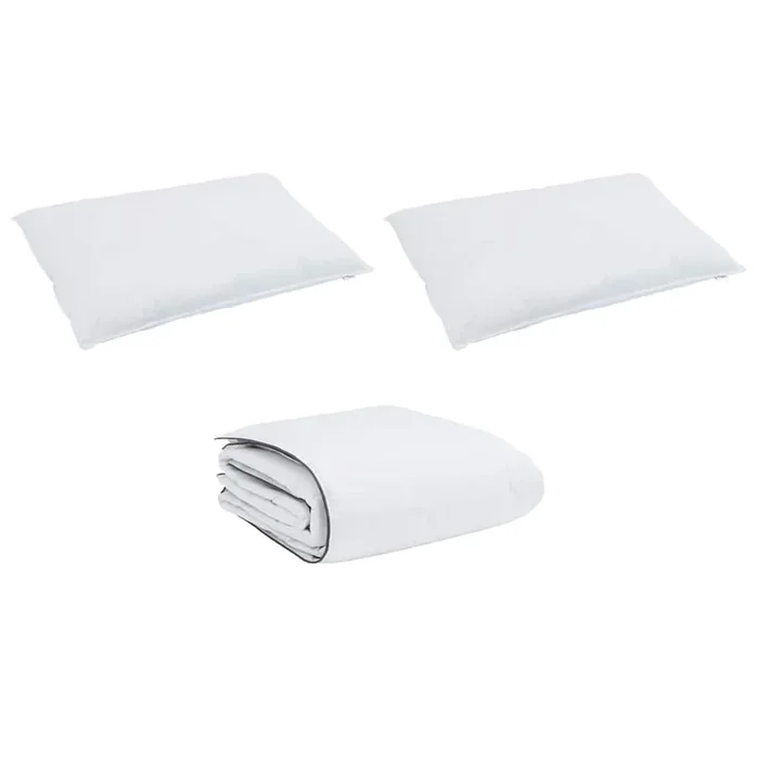 vidaXL Juego de Edredón con almohada 3 pcs Microfibra y algodón (54)