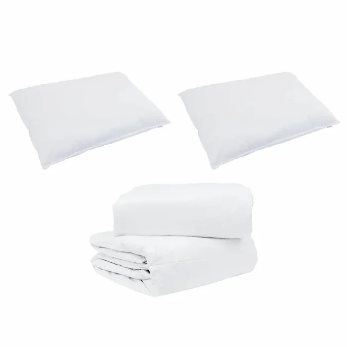 vidaXL Juego de Edredón con almohada 3 pcs Pluma de pato (50)