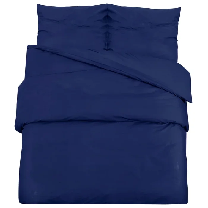 vidaXL Juego de funda nórdica algodón azul 220×240 cm