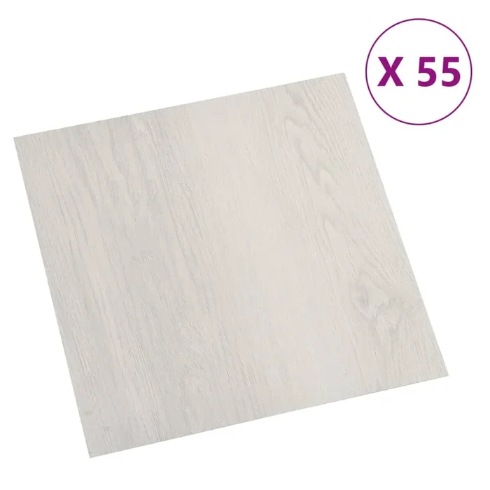 vidaXL Lamas para suelo autoadhesivas 55 uds PVC beige 5,11 m² (2)