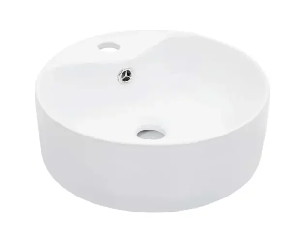 vidaXL lavabo con rebosadero 36×13 cm cerámica blanco | Brico Depôt Must-Have