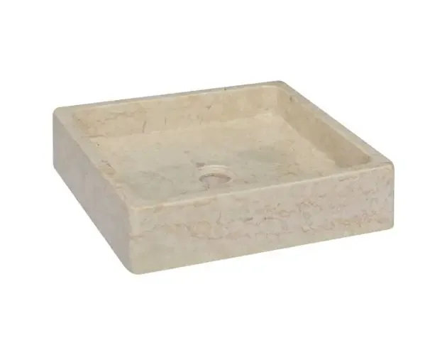 vidaXL lavabo crema mármol 40x40x10 cm | Brico Depôt Artigianale