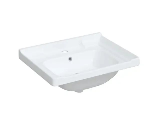 vidaXL lavabo de baño rectangular cerámica blanco 61x48x23 cm | Brico Depôt Offerta Limitata