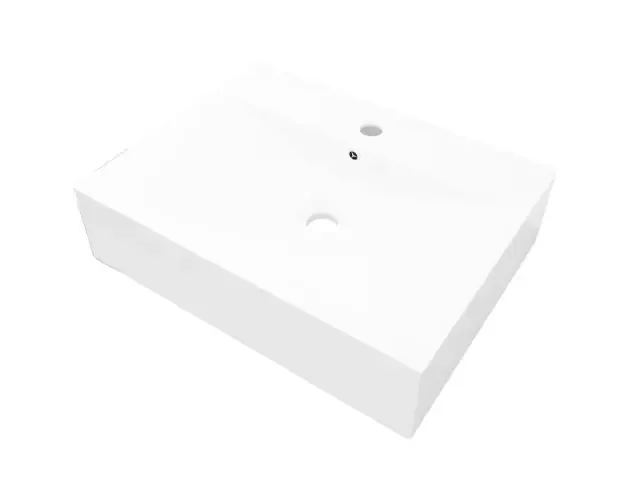vidaXL lavabo de cerámica rectangular con orificio de grifo 60×46 cm | Brico Depôt Di Marca