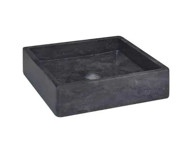 vidaXL lavabo mármol negro 40x40x10 cm | Brico Depôt Prezzo Conveniente