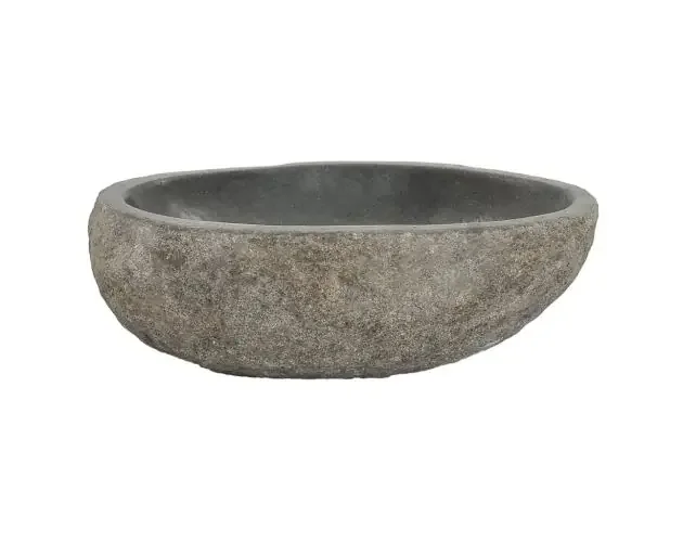 vidaXL lavabo ovalado piedra de río (29-38)x(24-31) cm | Brico Depôt Spedizione Espresso