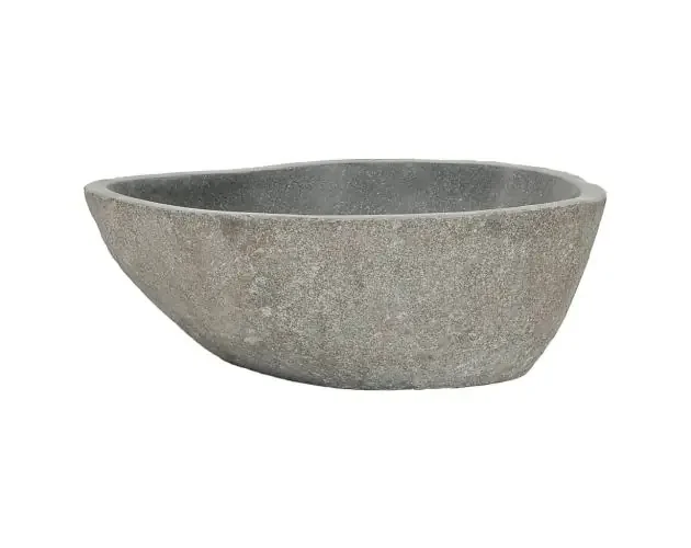 vidaXL lavabo ovalado piedra de río (37-46)x(29-36) cm | Brico Depôt Pagamento Sicuro