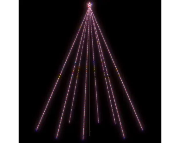 vidaXL LED árbol de navidad interior/exterior 1300 LED colores 8 m | Brico Depôt Prezzo Basso