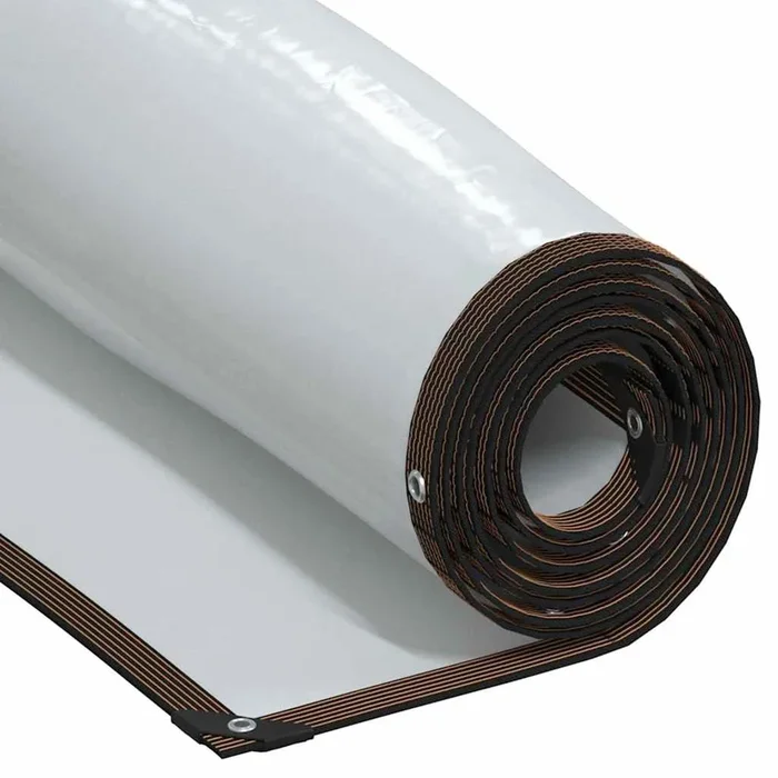 vidaXL Lona transparente con ojales polietileno 6×12 m
