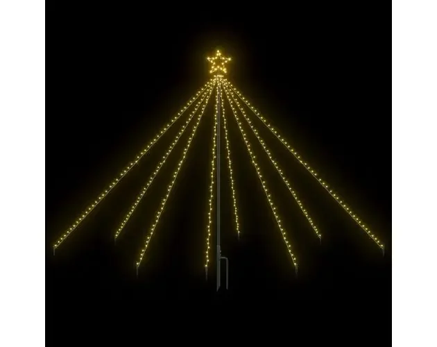 vidaXL luces de árbol cascada navidad interior exterior 400 LED 2,5 m | Brico Depôt All’Ingrosso