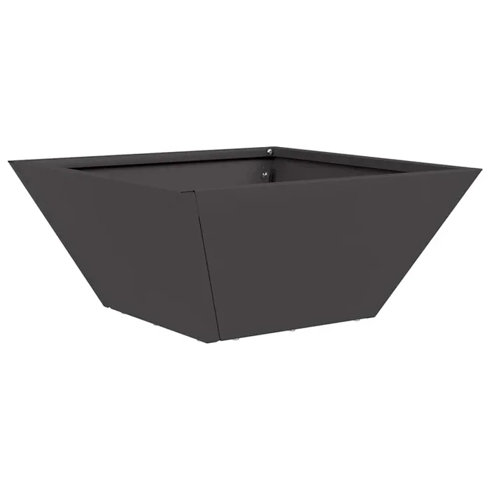 vidaXL Maceta en Forma de Cuenco para Jardín Negro 35 x 35 x 15 cm
