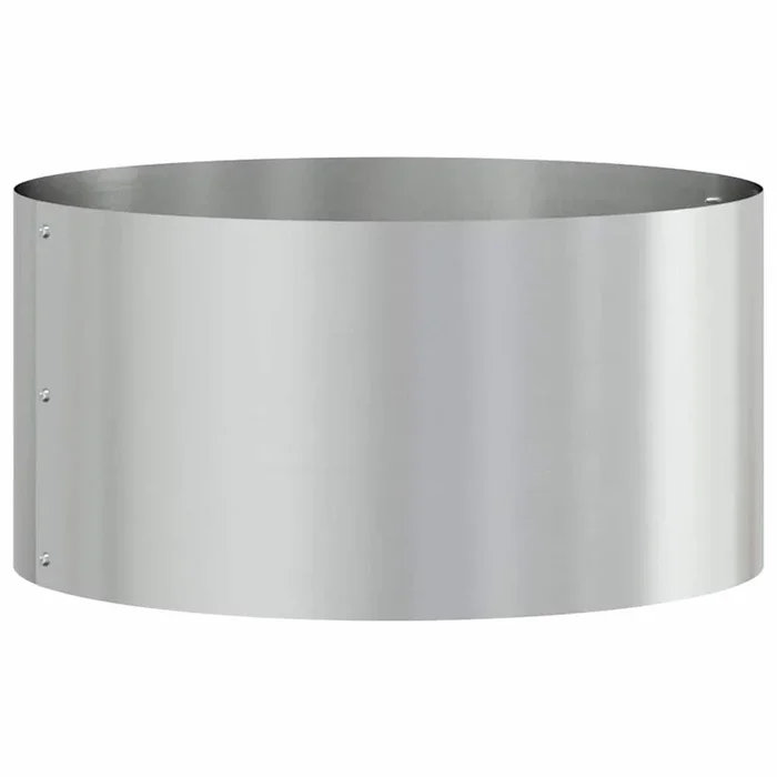 vidaXL Maceta para Jardín Plateado 40 x 40 x 20 cm Acero galvanizado