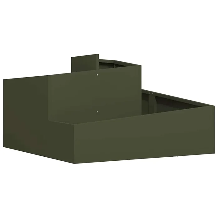 vidaXL Maceta para Jardín Verde oliva 80 x 80 x 50 cm