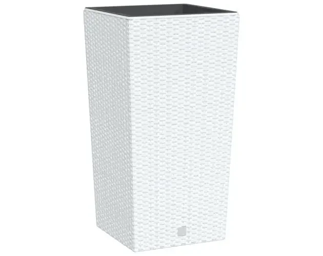 vidaXL macetero con interior extraíble pp ratán blanco 21/49 l | Brico Depôt Garanzia Inclusa