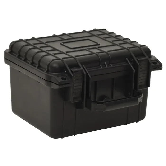 vidaXL Maletín portátil de vuelo PP negro 27x25x18 cm