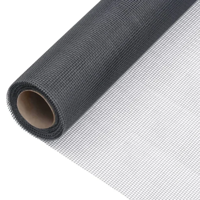 vidaXL Malla mosquitera de fibra de vidrio gris 100×2000 cm