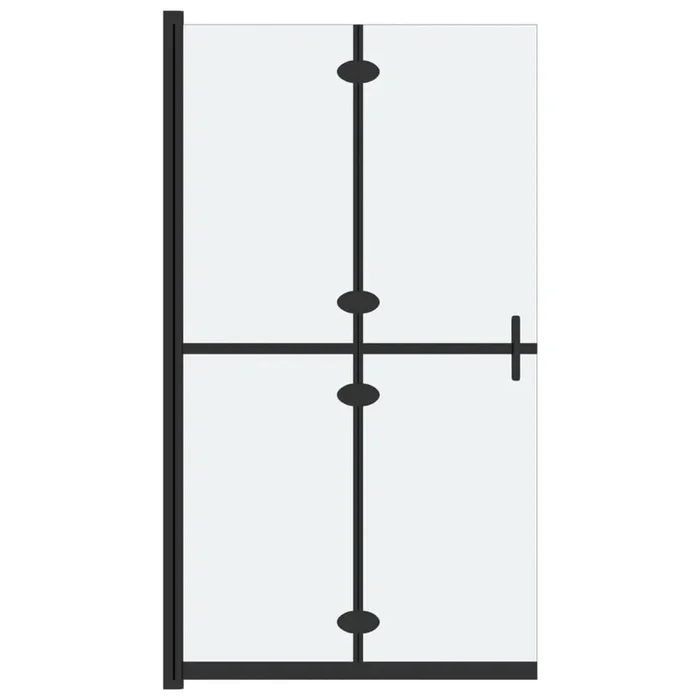 vidaXL Mampara de ducha plegable vidrio ESG esmerilado 110×190 cm