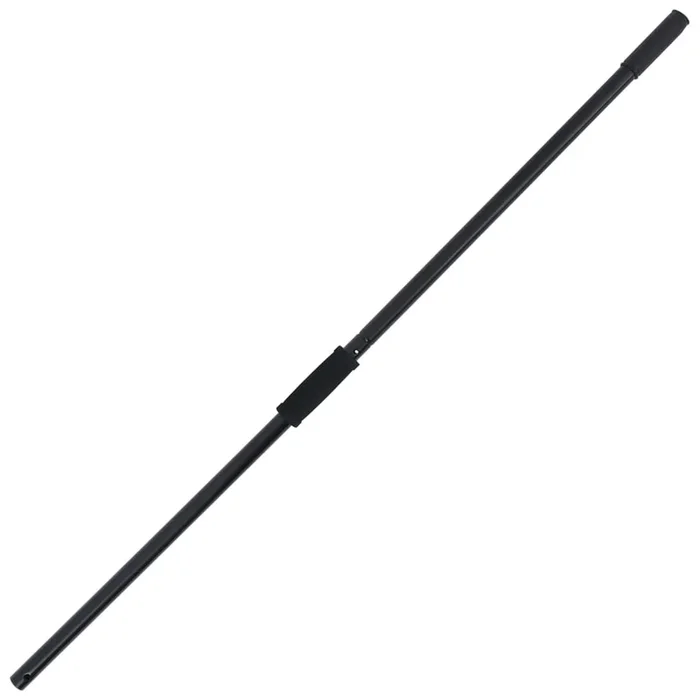 vidaXL Mango de horquilla de rastrillo acero negro Ø3,5×127,5 cm