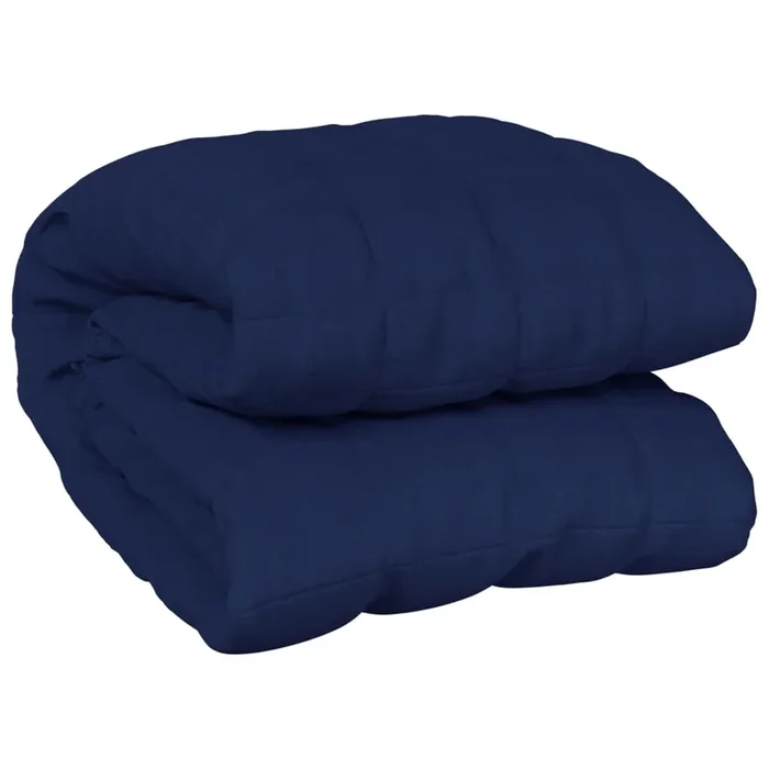 vidaXL Manta con peso tela azul 152×203 cm 11 kg (2)