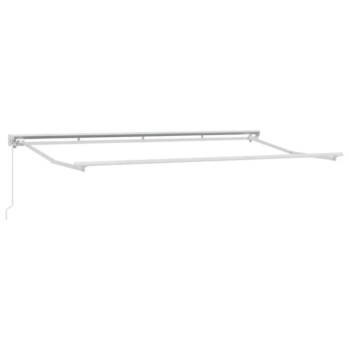 vidaXL Marco de toldo Manual Blanco 4 x 2 m