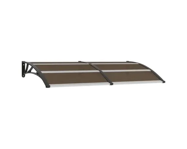 vidaXL marquesina de puerta pc negro 200×100 cm | Brico Depôt Offerta Speciale