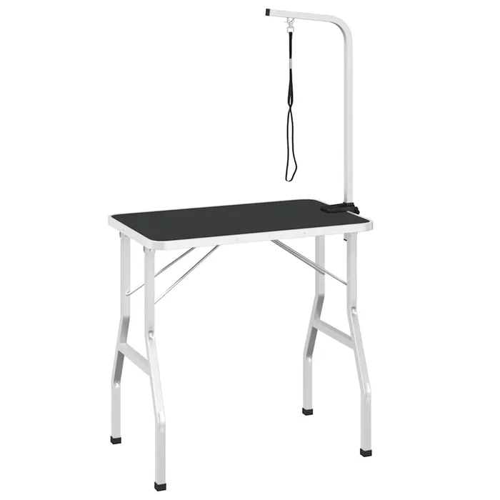 vidaXL Mesa de baño para perros, gatos y mascotas ajustable 1 lazo