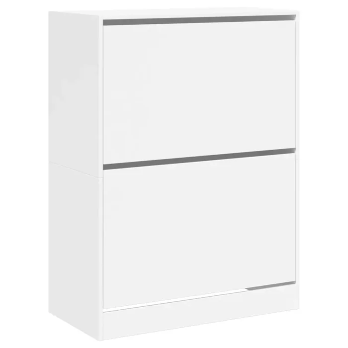 vidaXL Mueble zapatero con 2 cajones abatibles blanco 80x42x108 cm