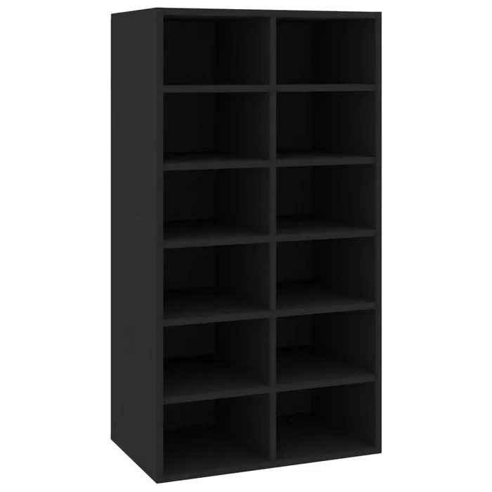 vidaXL Mueble zapatero de madera contrachapada blanco 54x34x100,5 cm (2)