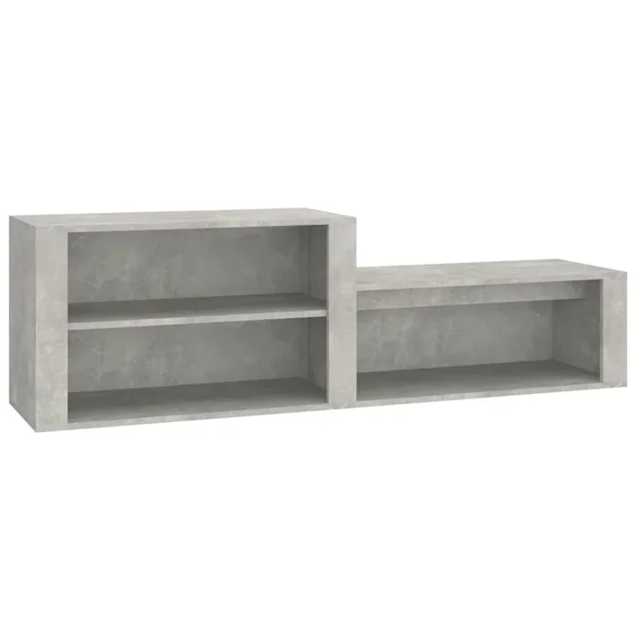 vidaXL Mueble zapatero madera contrachapada gris hormigón 150x35x45 cm