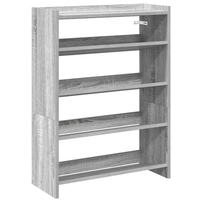 vidaXL Mueble zapatero madera contrachapada gris sonoma 60x25x81 cm