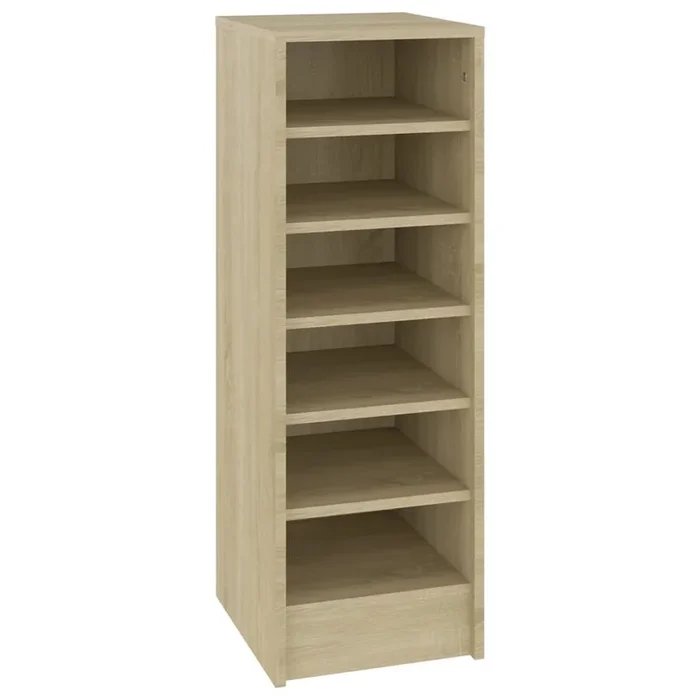 vidaXL Mueble zapatero madera contrachapada roble Sonoma 31,5x35x90 cm
