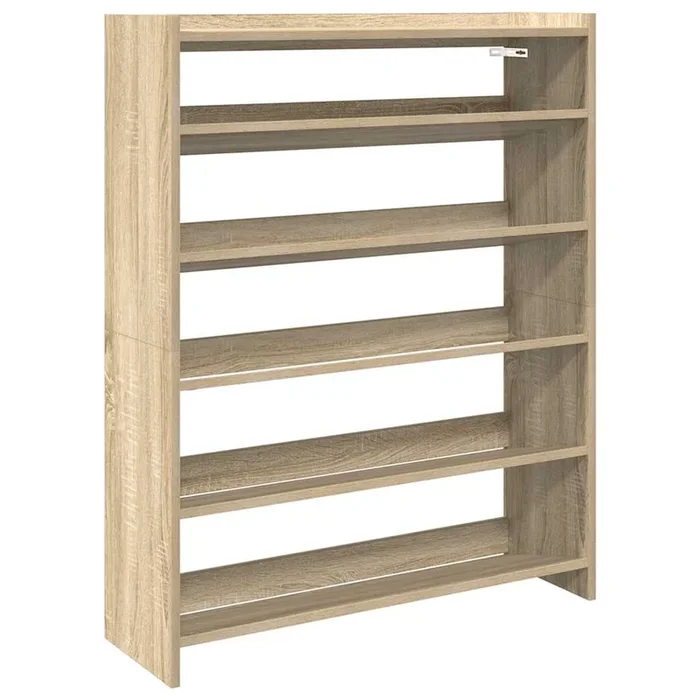 vidaXL Mueble zapatero madera contrachapada roble sonoma 80x25x100 cm