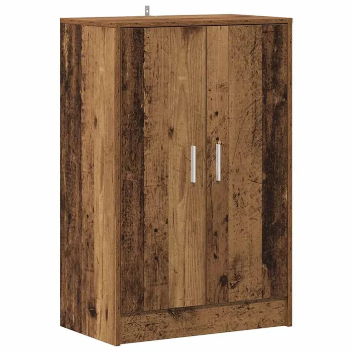 vidaXL Mueble zapatero madera ingeniería madera envejecida 60x35x92 cm