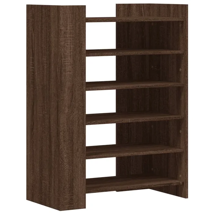 vidaXL Mueble zapatero madera ingeniería marrón roble 74,5×37,5×100 cm