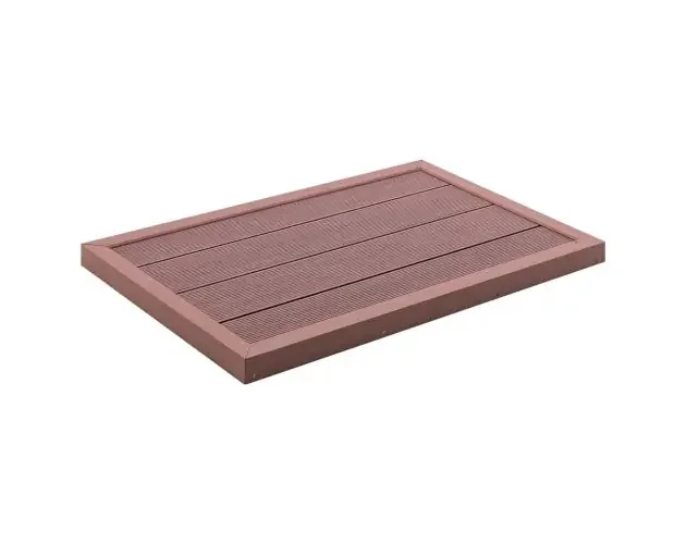 vidaXL panel de suelo para ducha solar wpc marrón 101x63x5,5 cm | Brico Depôt Di Marca