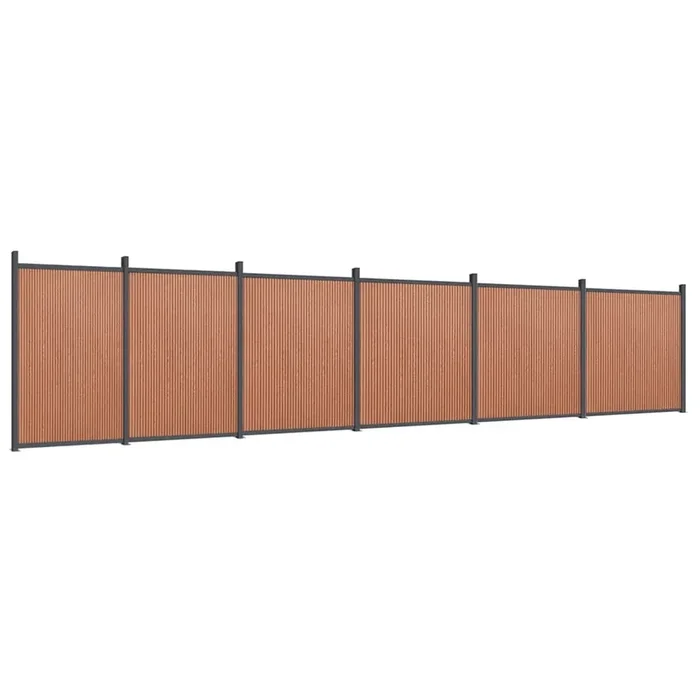 vidaXL Panel de valla WPC marrón 1045×186 cm