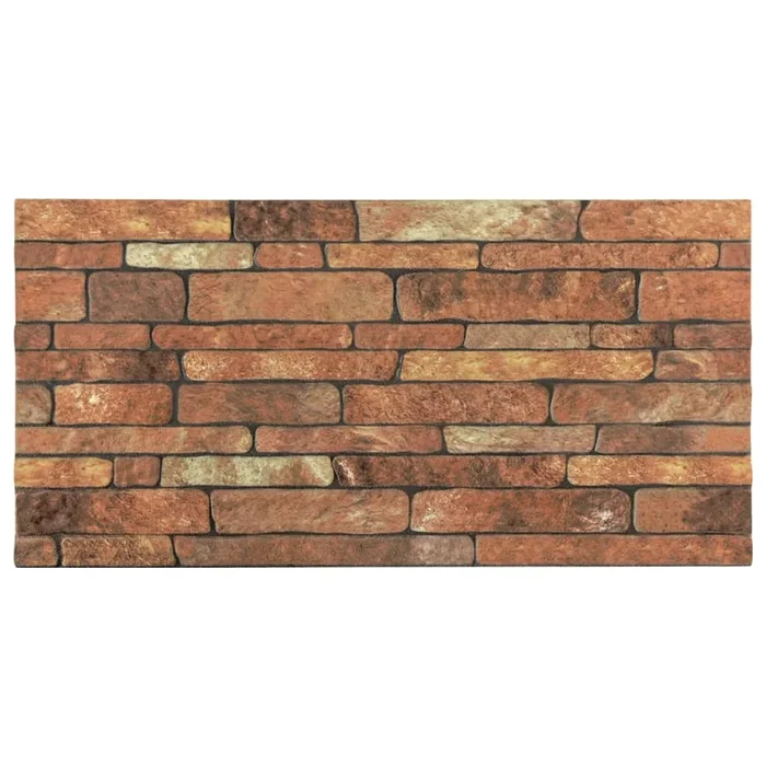 vidaXL Paneles de pared 3D diseño de ladrillo 10 uds EPS marrón