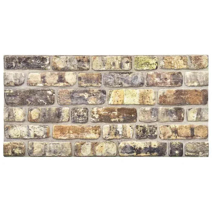 vidaXL Paneles de pared 3D diseño de ladrillo 10 uds EPS multicolor (2)